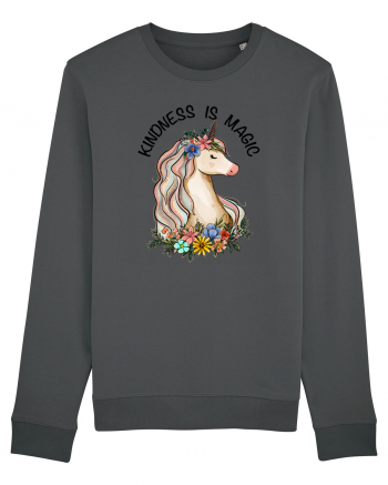 Kindness Is Magic Unicorn Anthracite