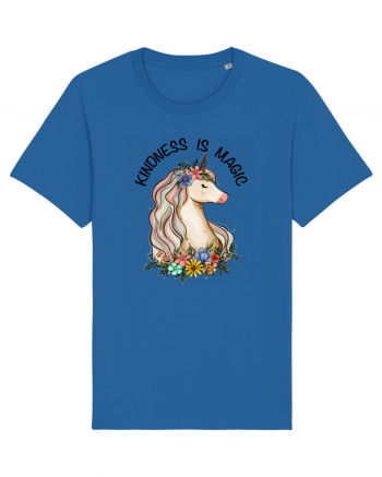 Kindness Is Magic Unicorn Royal Blue