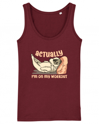 Actually I'm On My Workout Burgundy