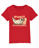 Actually I'm On My Workout Tricou mânecă scurtă  Copii Mini Creator