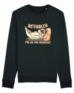 Actually I'm On My Workout Bluză mânecă lungă Unisex Rise