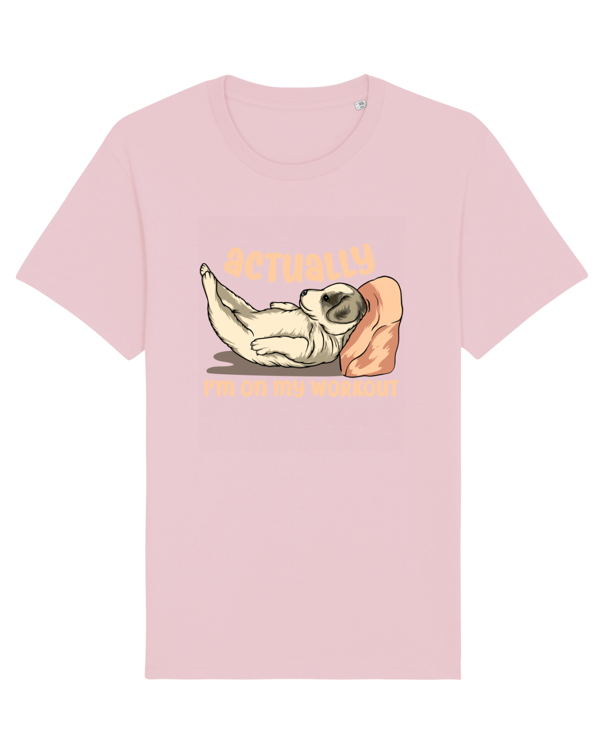 Tricou mânecă scurtă Unisex Rocker Cotton Pink