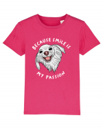 Because Smile is My Passion Tricou mânecă scurtă  Copii Mini Creator