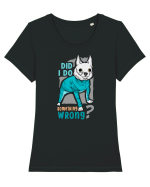 Did I Do Something Wrong Tricou mânecă scurtă guler larg fitted Damă Expresser