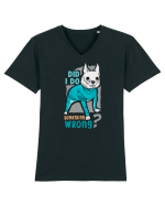 Did I Do Something Wrong Tricou mânecă scurtă guler V Bărbat Presenter