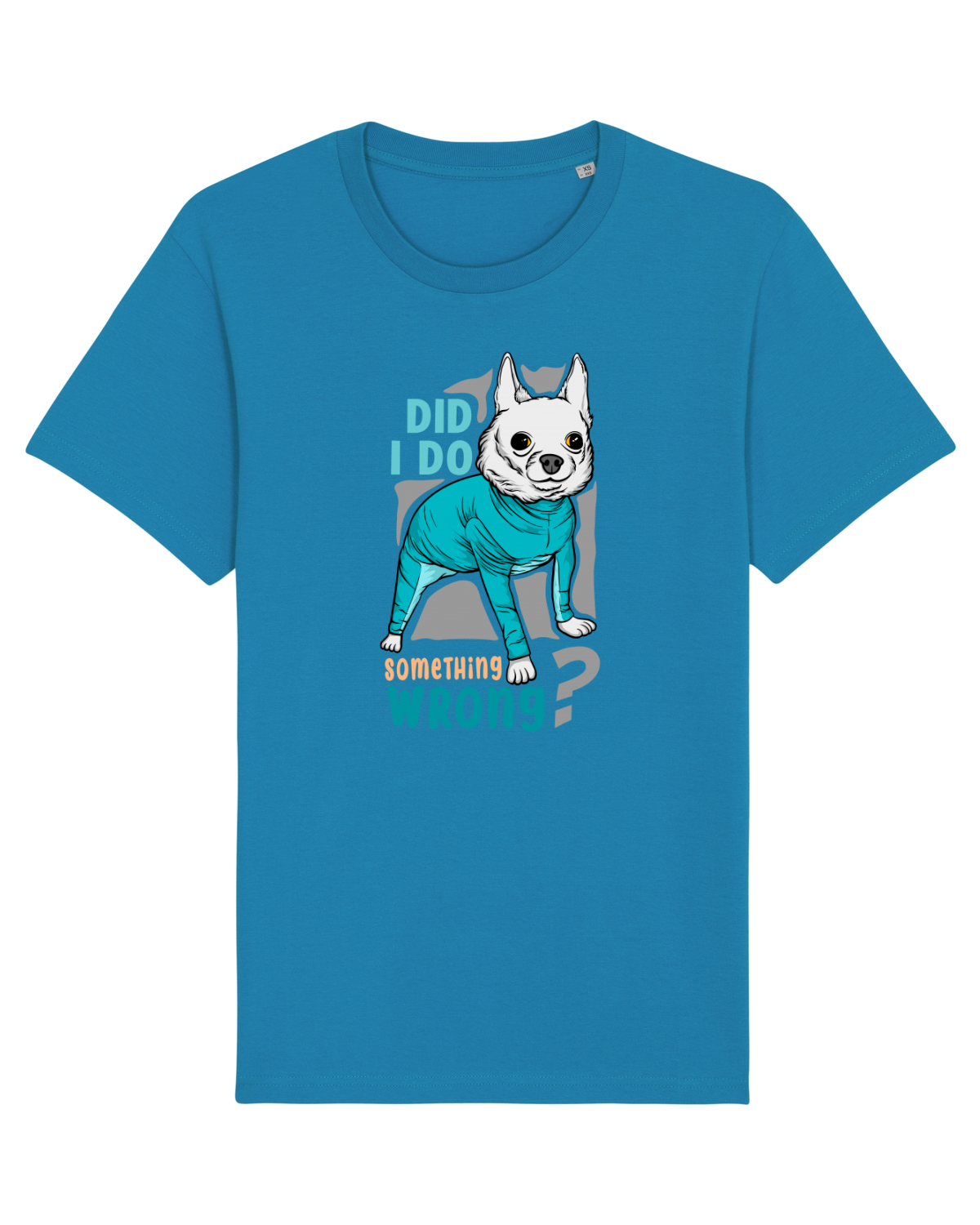 Tricou mânecă scurtă Unisex Rocker Azur