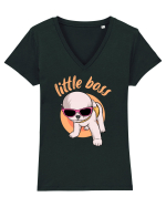 Little Boss Tricou mânecă scurtă guler V Damă Evoker