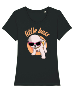 Little Boss Tricou mânecă scurtă guler larg fitted Damă Expresser