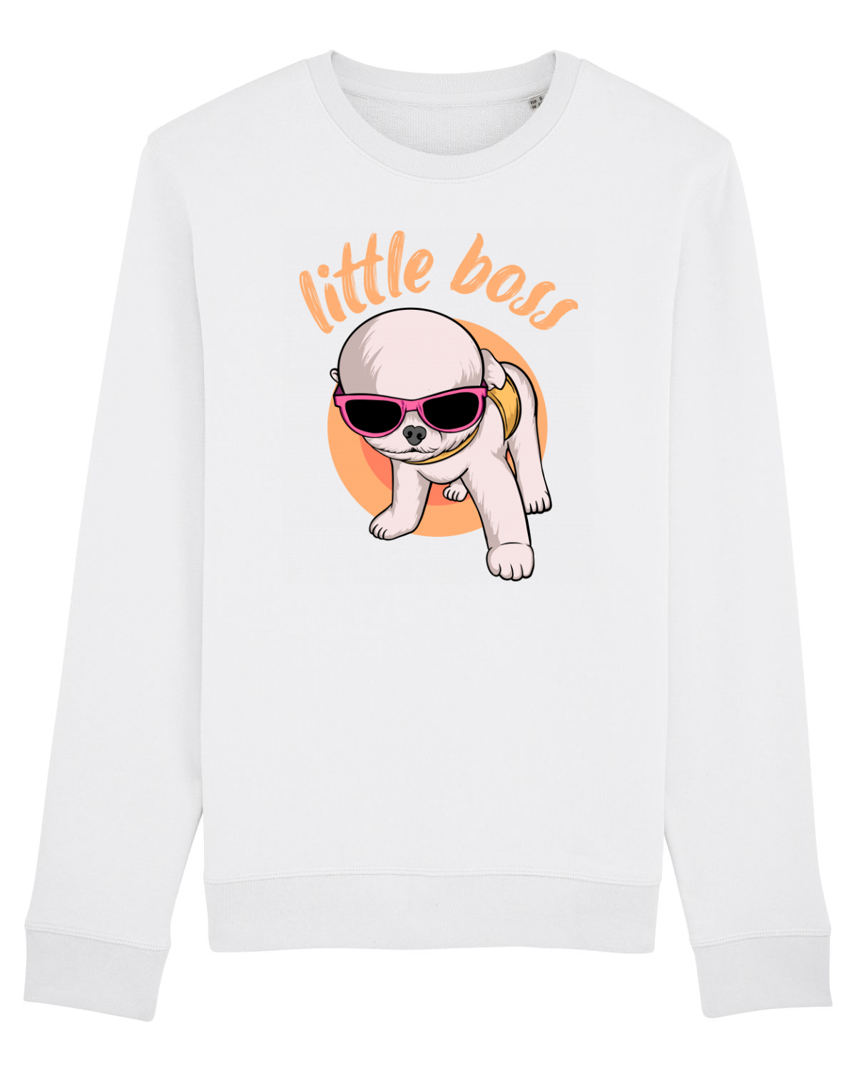 Bluză mânecă lungă Unisex Rise White