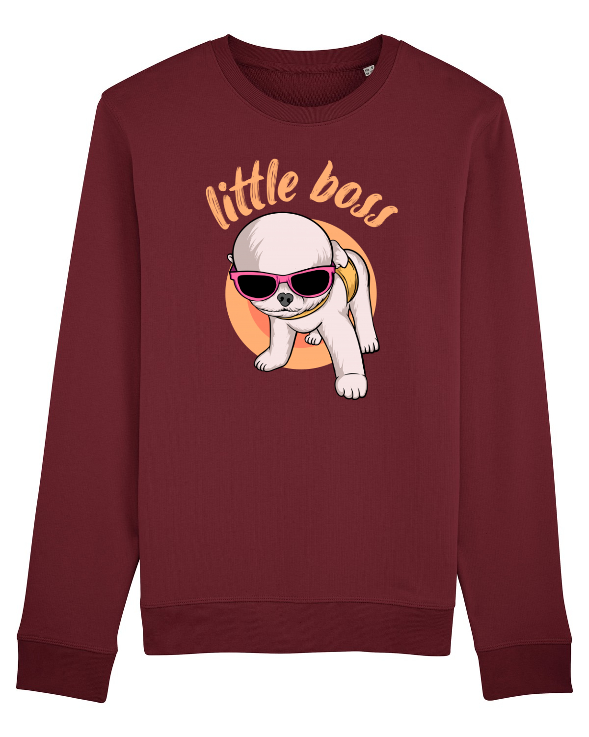 Bluză mânecă lungă Unisex Rise Burgundy