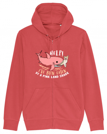 Help, I've Been Eaten By a Pink Land Shark Carmine Red