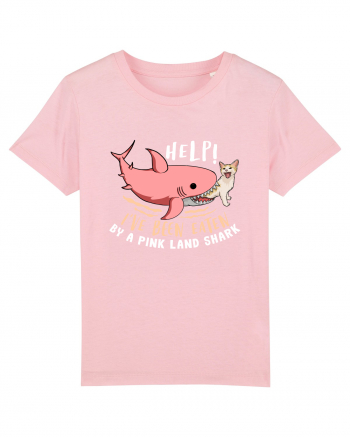 Help, I've Been Eaten By a Pink Land Shark Cotton Pink