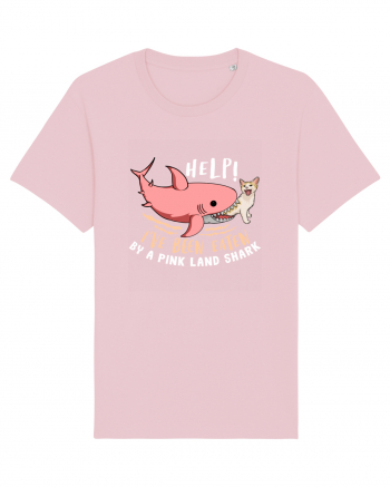 Help, I've Been Eaten By a Pink Land Shark Cotton Pink