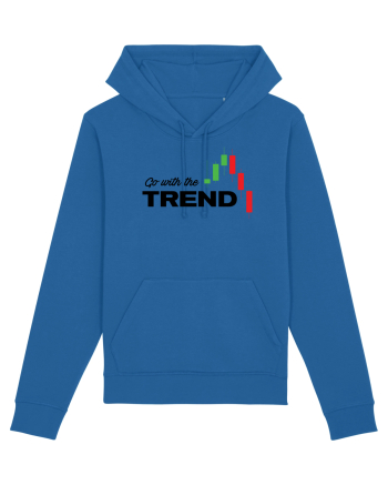 Go with the trend - white Royal Blue