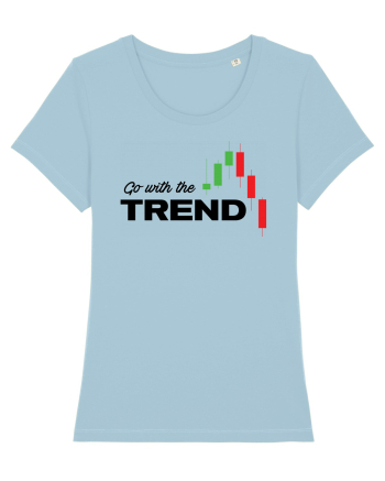 Go with the trend - white Sky Blue