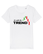 Go with the trend - white Tricou mânecă scurtă  Copii Mini Creator