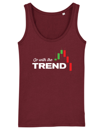 Go with the trend - dark bg Burgundy