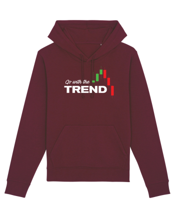 Go with the trend - dark bg Burgundy