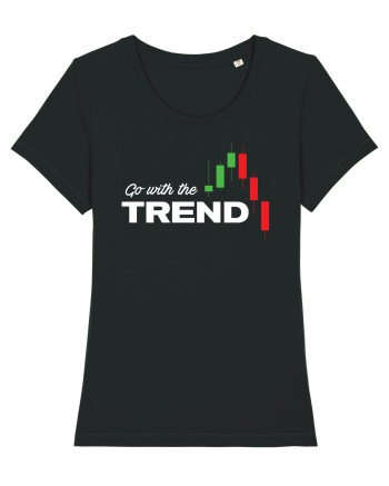 Go with the trend - dark bg Black