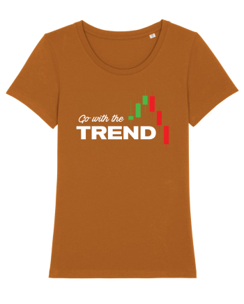Go with the trend - dark bg Roasted Orange