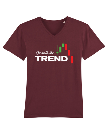 Go with the trend - dark bg Burgundy
