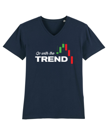 Go with the trend - dark bg French Navy