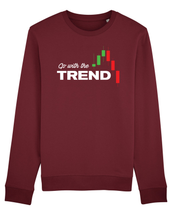 Go with the trend - dark bg Burgundy