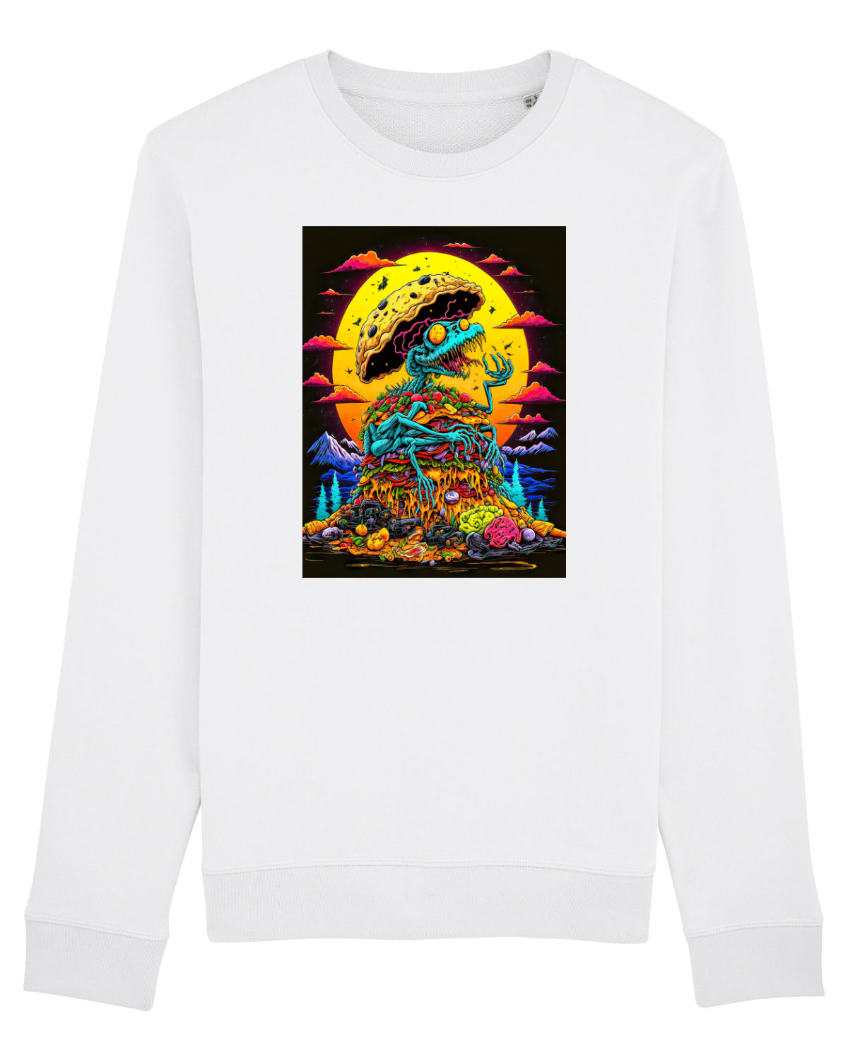 Bluză mânecă lungă Unisex Rise White