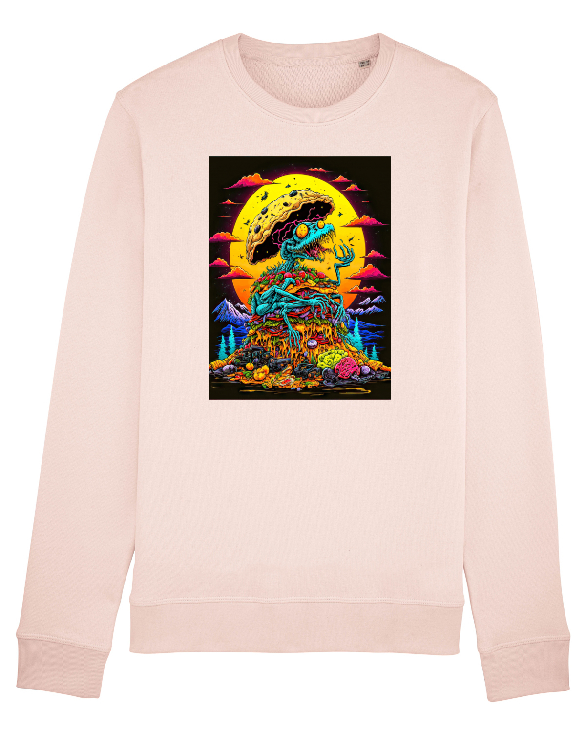 Bluză mânecă lungă Unisex Rise Candy Pink