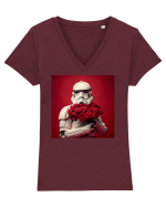 Love Trooper Tricou mânecă scurtă guler V Damă Evoker
