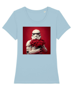 Love Trooper Tricou mânecă scurtă guler larg fitted Damă Expresser