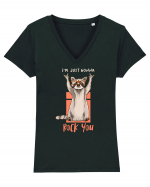 I'm Just Gonna Rock You Tricou mânecă scurtă guler V Damă Evoker