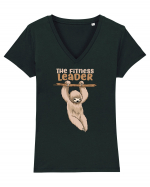 The Fitness Leader Tricou mânecă scurtă guler V Damă Evoker