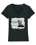 SA LUCREZI LA MULTINATIONALA Tricou mânecă scurtă guler V Damă Evoker