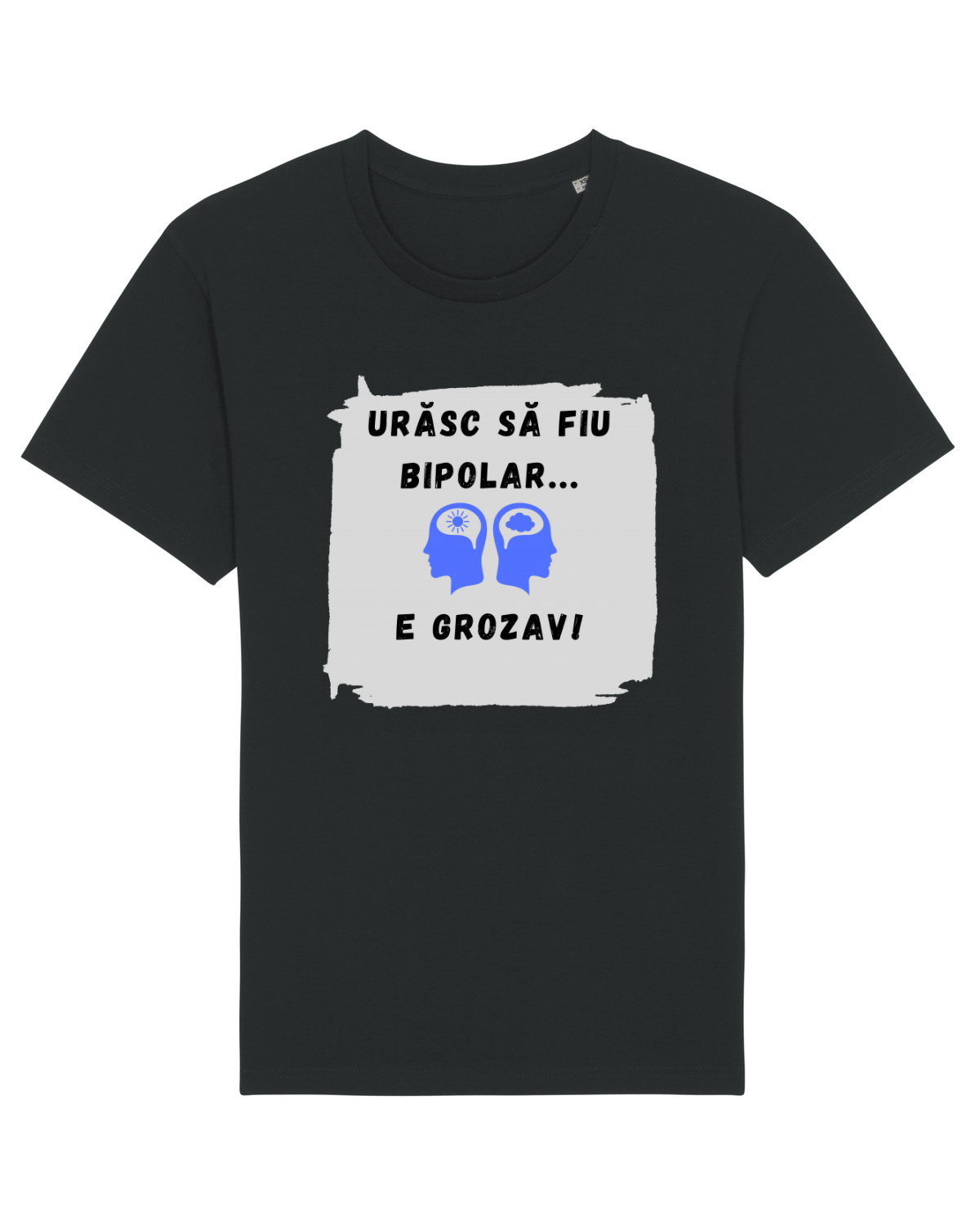 Tricou mânecă scurtă Unisex Rocker Black