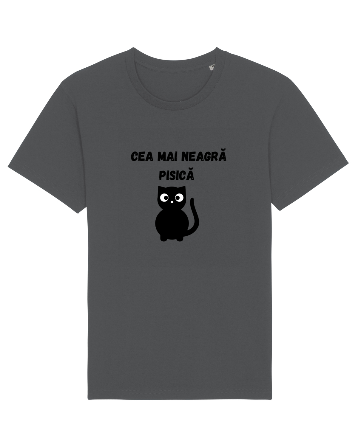 Tricou mânecă scurtă Unisex Rocker Anthracite