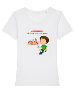AM INCREDERE CA CEEA CE FAC E BINE Tricou mânecă scurtă guler larg fitted Damă Expresser