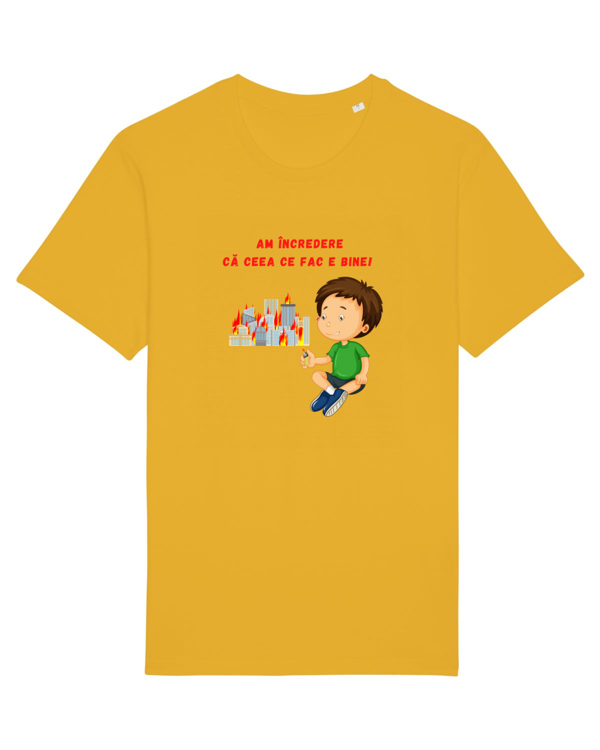 Tricou mânecă scurtă Unisex Rocker Spectra Yellow