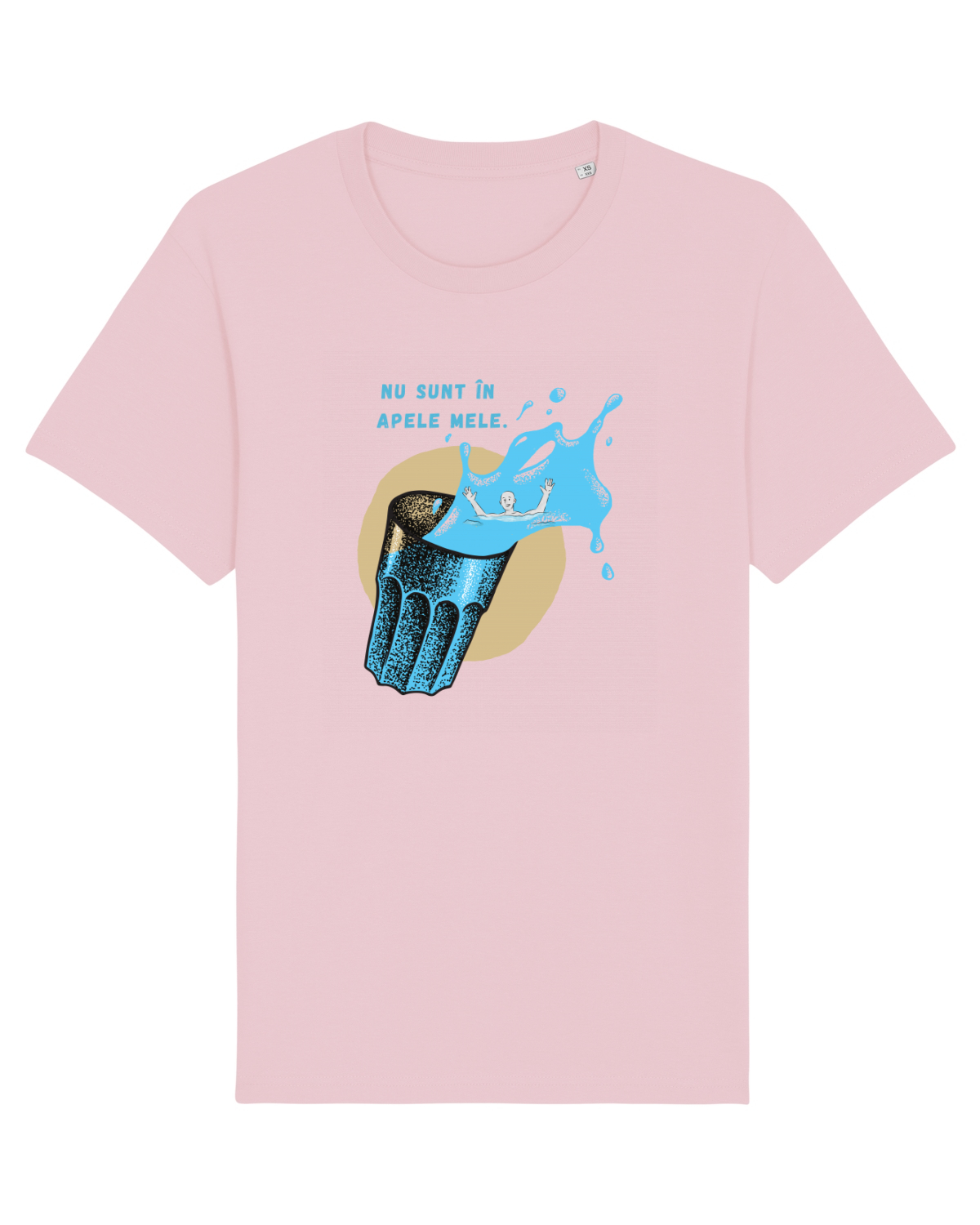 Tricou mânecă scurtă Unisex Rocker Cotton Pink
