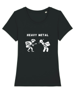 HEAVY METAL Tricou mânecă scurtă guler larg fitted Damă Expresser