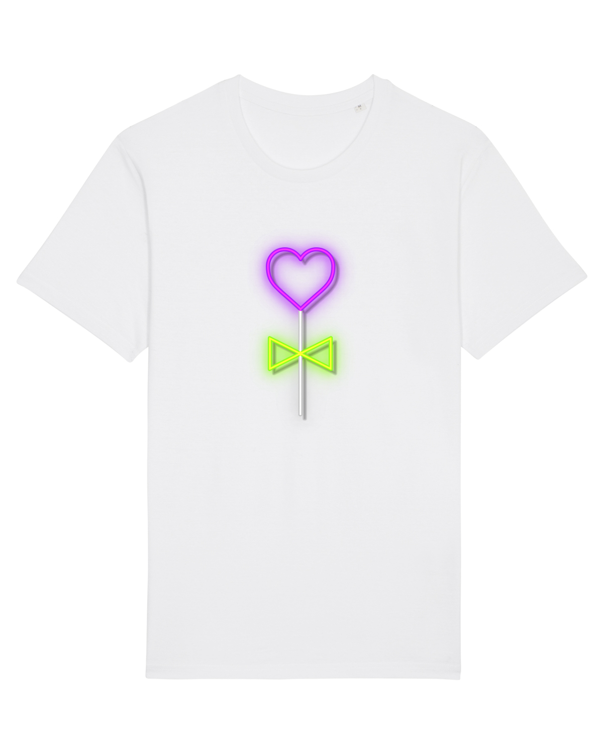 Tricou mânecă scurtă Unisex Rocker White