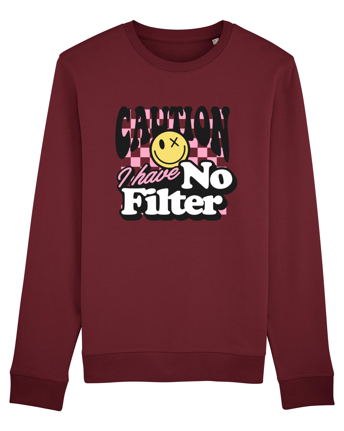 Bluză mânecă lungă Unisex Rise Burgundy