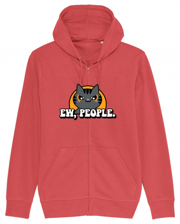 Ew, people | Funny Cat Carmine Red