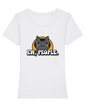 Ew, people | Funny Cat White