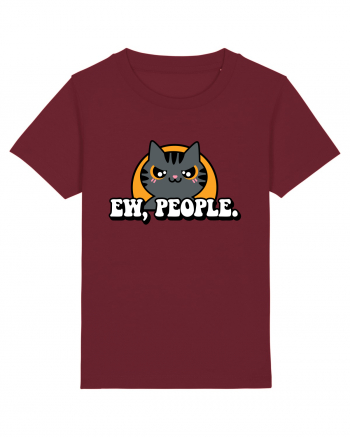 Ew, people | Funny Cat Burgundy