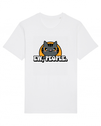 Ew, people | Funny Cat White