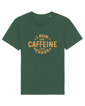 I run on caffeine and chaos Bottle Green