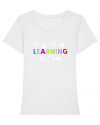 Learning is fun White