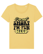 I'm not short, I'm fun sized Tricou mânecă scurtă guler larg fitted Damă Expresser