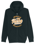 Inhale tacos and exhale negativity Hanorac cu fermoar Unisex Connector